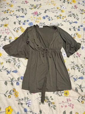 American Rag Olive Green flowy Top